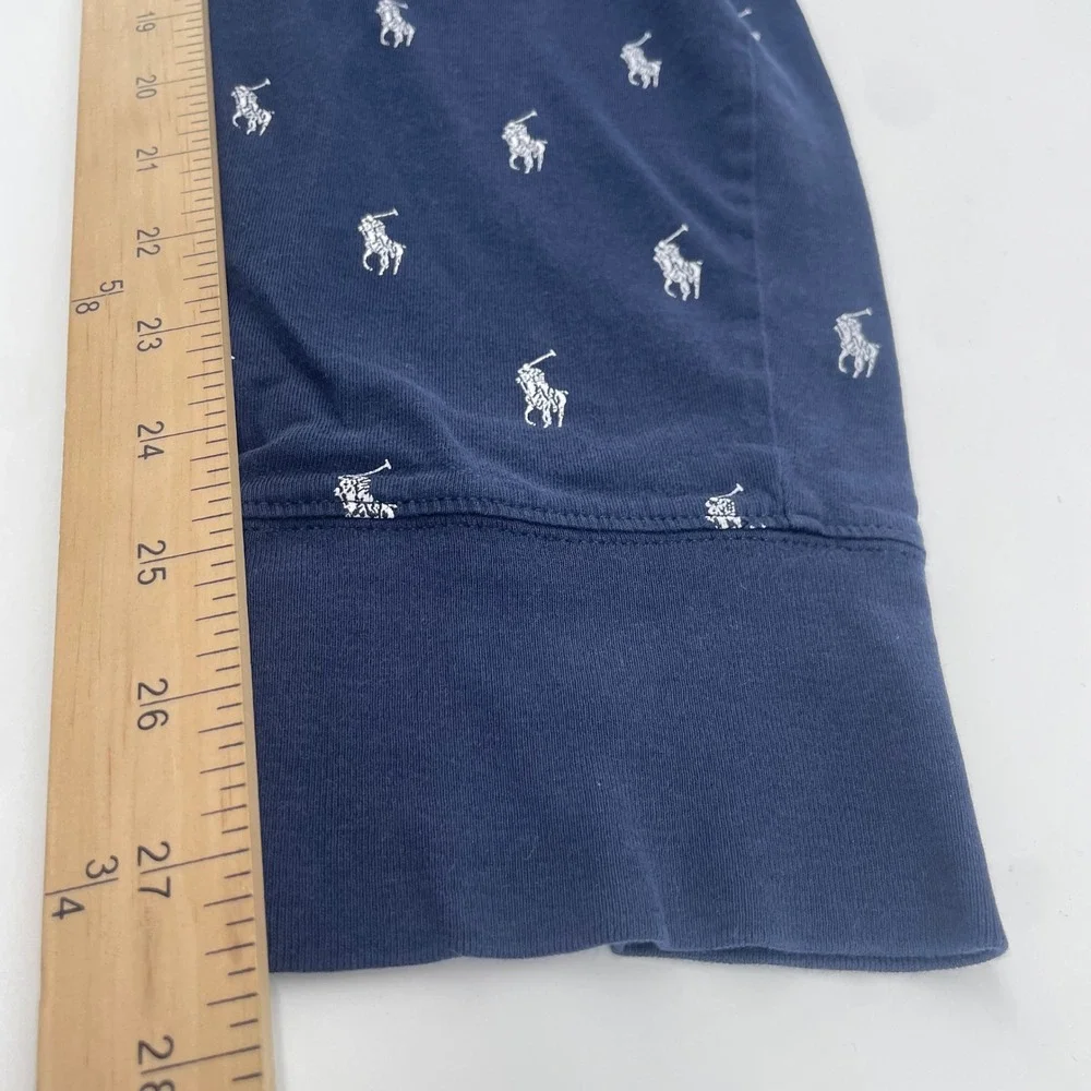 Polo‎ Ralph Lauren Joggers Mens Small Navy All Over Pony Print Sleepwear Pajamas